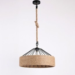 1 ライト ロープ ペンダント ライト ミニ スタイル モダン コンテンポラリー カントリー