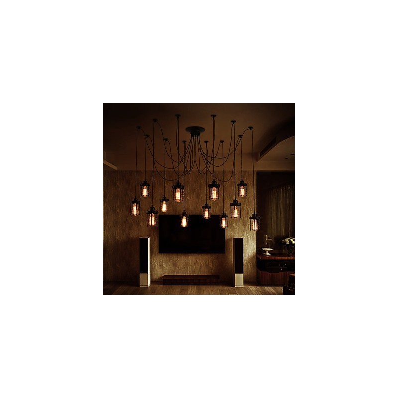 アメリカンカントリーレトロ12ヘッドビューティーフラワーペンダント