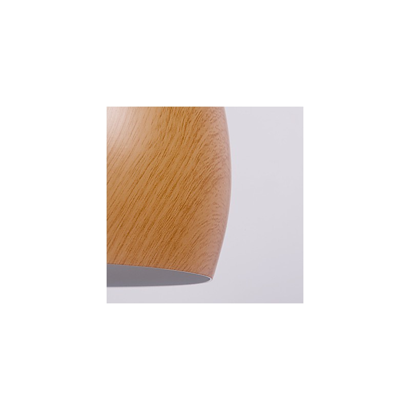 レトロなペンダントライト 木目調メタルカフェペンダントランプ