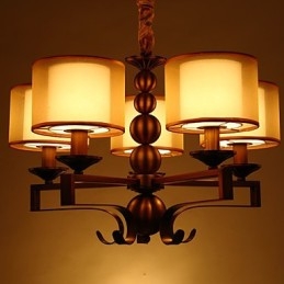 ラスティックロッジ ヴィンテージ ミニスタイル 電気メッキメタルシャンデリア