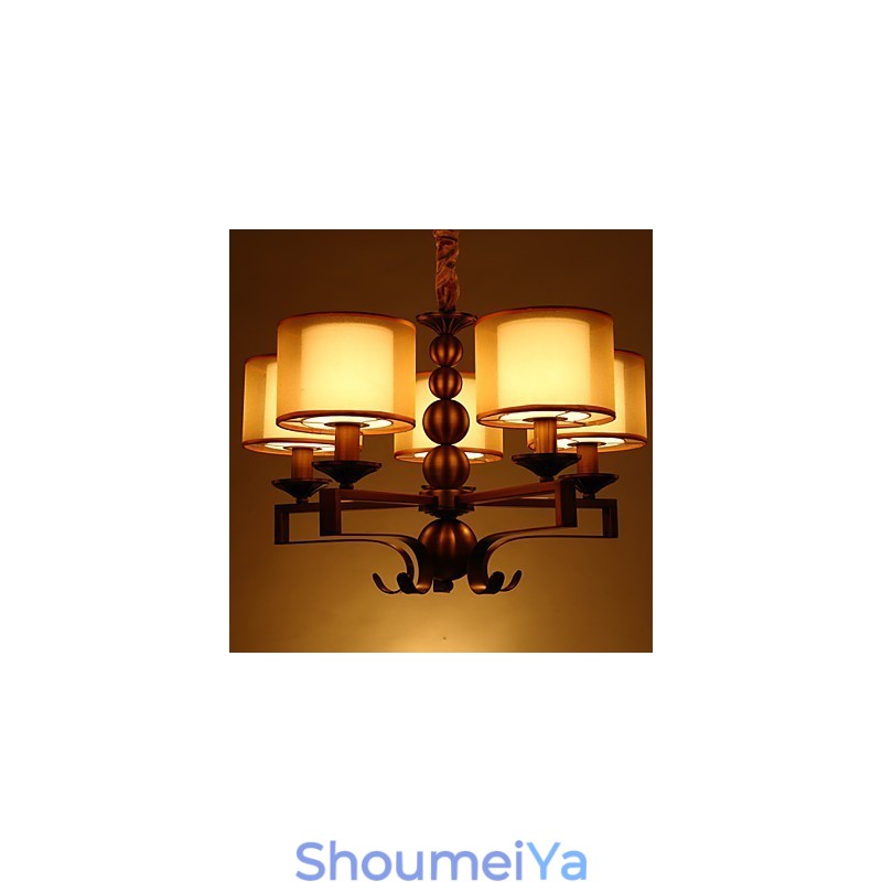 ラスティックロッジ ヴィンテージ ミニスタイル 電気メッキメタルシャンデリア