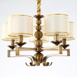 ラスティックロッジ ヴィンテージ ミニスタイル 電気メッキメタルシャンデリア