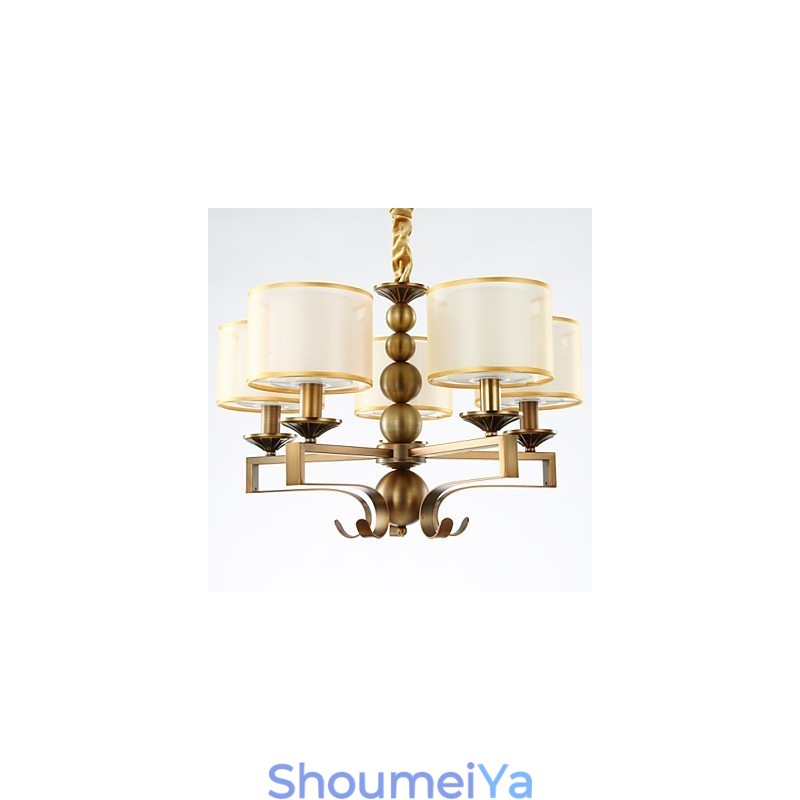 ラスティックロッジ ヴィンテージ ミニスタイル 電気メッキメタルシャンデリア