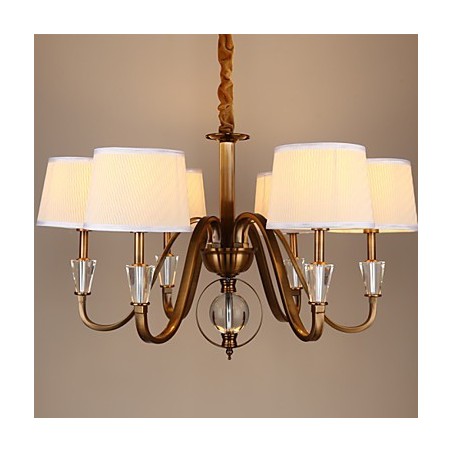 ラスティックロッジ ヴィンテージ クリスタル ミニスタイル 電気メッキ メタル シャンデリア