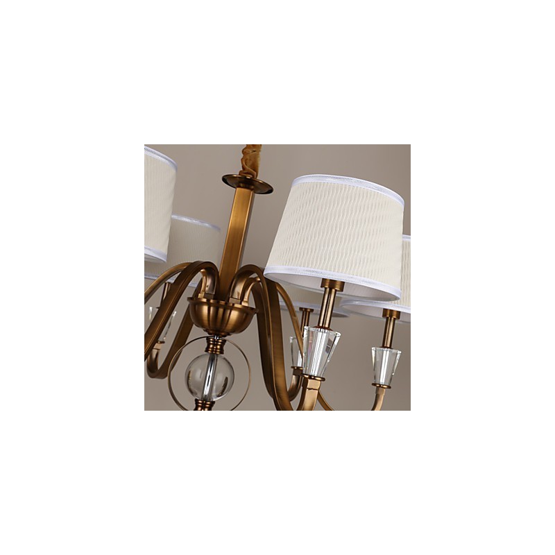 ラスティックロッジ ヴィンテージ クリスタル ミニスタイル 電気メッキ メタル シャンデリア