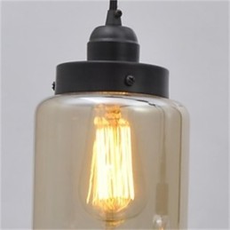 アメリカンレトロミニマリストシングルガラスシャンデリア