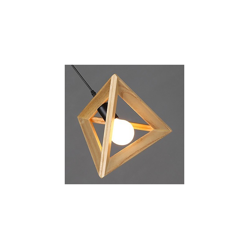 モダンな木製ペンダントライト シンプルなペンダントランプ カフェペンダントランプ