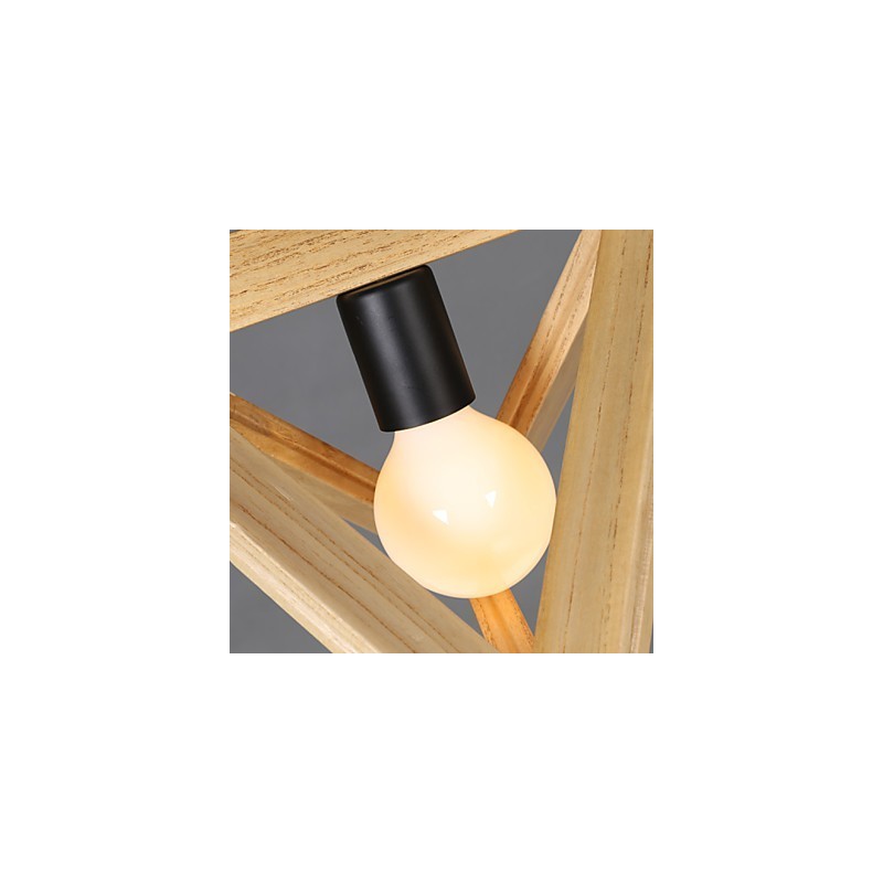 モダンな木製ペンダントライト シンプルなペンダントランプ カフェペンダントランプ