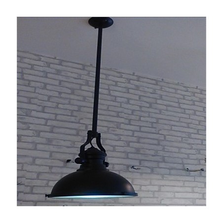 アメリカンカントリーアイアンシャンデリア シングルヘッド ブラック インダストリアル ウィンドシャンデリア