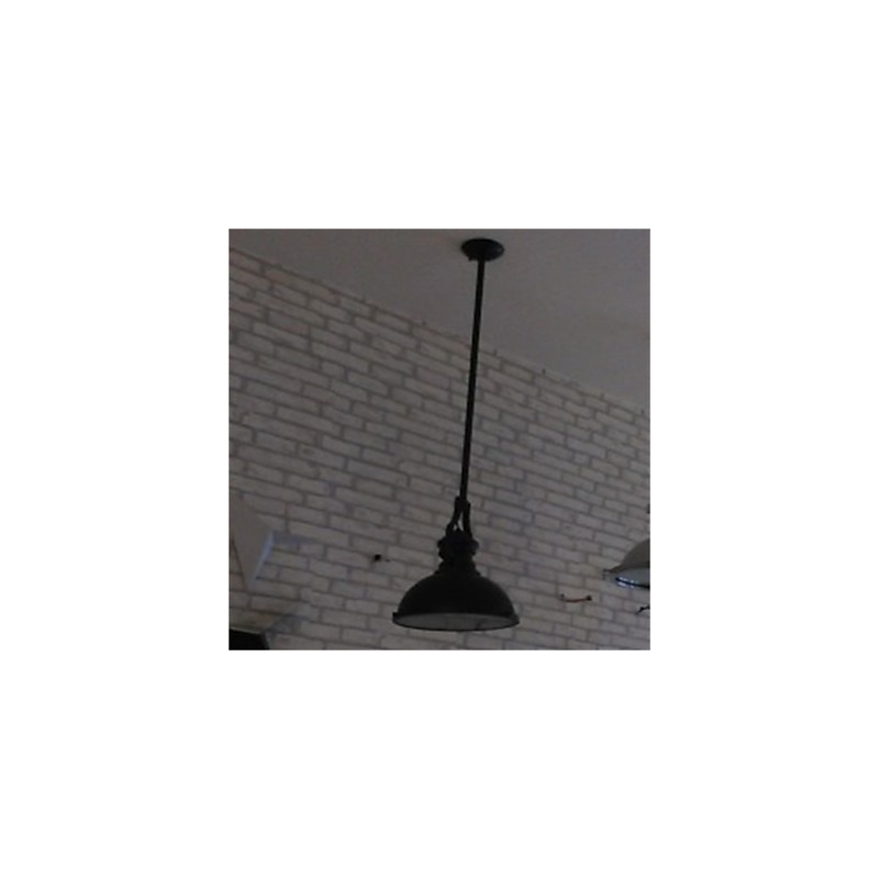 アメリカンカントリーアイアンシャンデリア シングルヘッド ブラック インダストリアル ウィンドシャンデリア