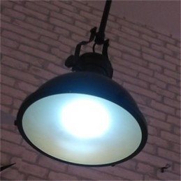 アメリカンカントリーアイアンシャンデリア シングルヘッド ブラック インダストリアル ウィンドシャンデリア