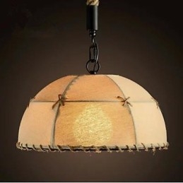 A Brief Vogue Lights 半円型麻ロープシャンデリア