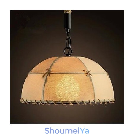 A Brief Vogue Lights 半円型麻ロープシャンデリア