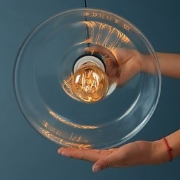 モダンなガラスペンダントライト シンプルなペンダントランプ カフェペンダントランプ