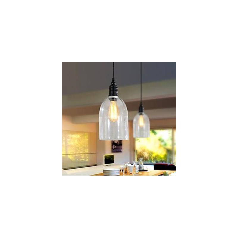 契約されたアメリカのカントリー大型クリスタルクロックドロップライト古代の方法を復元