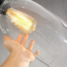 契約されたアメリカのカントリー大型クリスタルクロックドロップライト古代の方法を復元