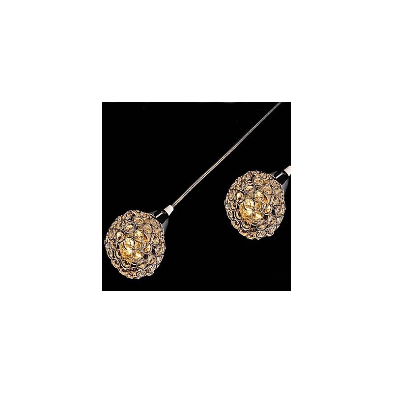 モダンで現代的なクリスタル電気メッキメタルペンダントライト