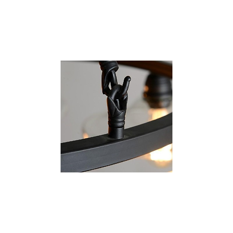 伝統的クラシックヴィンテージレトロランタンカントリーミニスタイルペインティングメタルペンダントライトダイニング