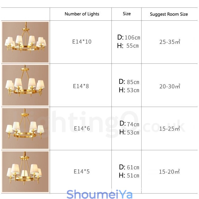 純真鍮製ラウンドシャンデリアペンダントライト 伝統的クラシック