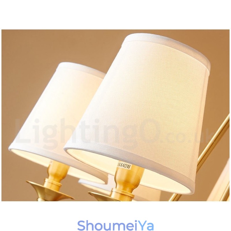 純真鍮製ラウンドシャンデリアペンダントライト 伝統的クラシック