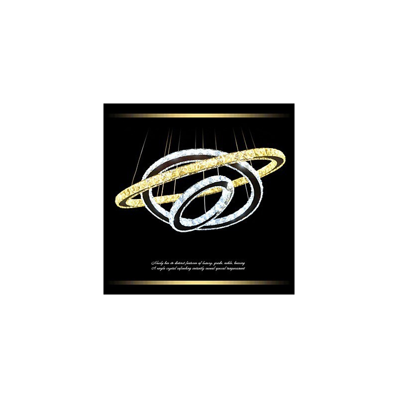 クリスタル天井ペンダントランプ シャンデリア照明器具 温白色と冷白色 D406080cm