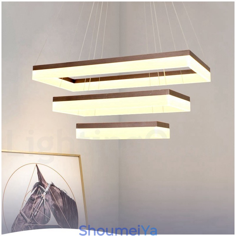 Wi-Fi スマート調光機能付き 3 段モダン コンテンポラリー スタイル ホーム ペンダント ライト