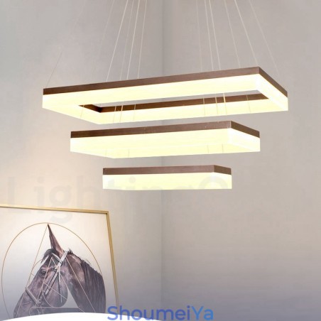 Wi-Fi スマート調光機能付き 3 段モダン コンテンポラリー スタイル ホーム ペンダント ライト