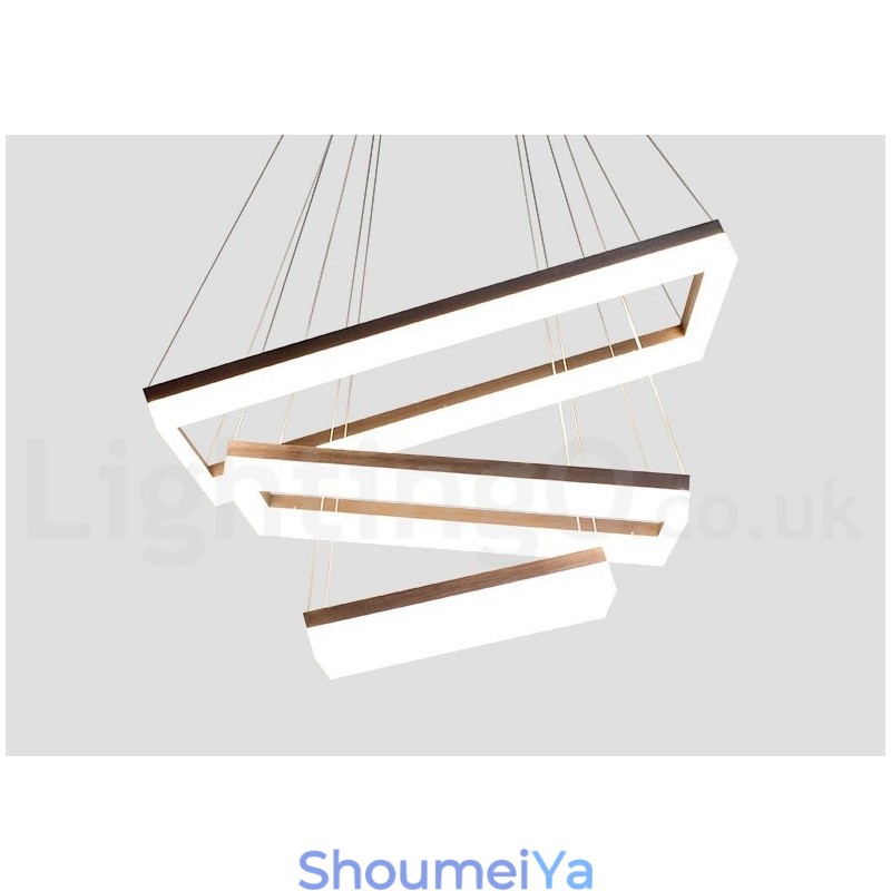 Wi-Fi スマート調光機能付き 3 段モダン コンテンポラリー スタイル ホーム ペンダント ライト