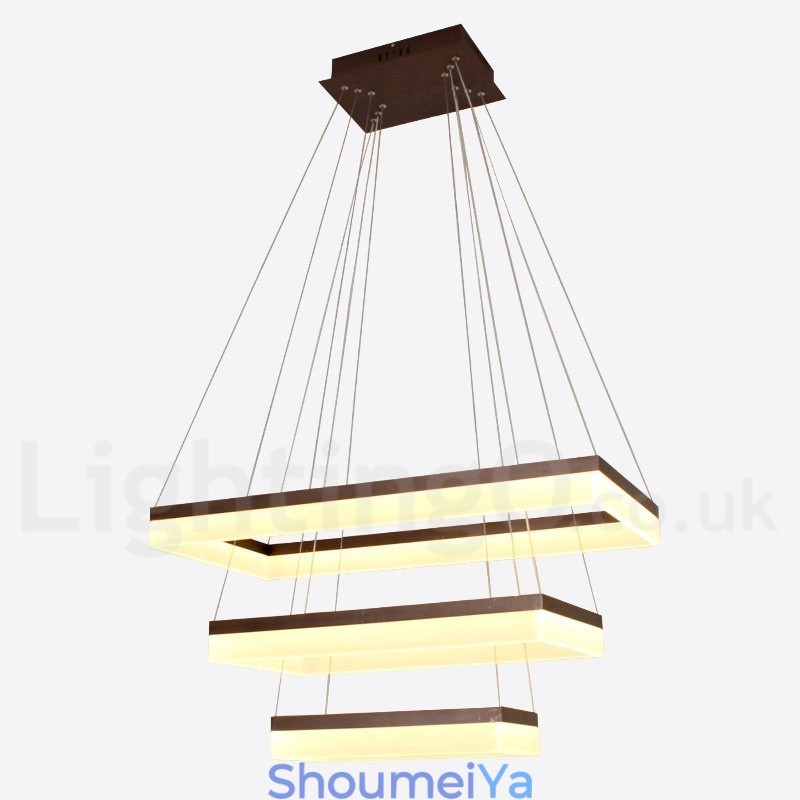 Wi-Fi スマート調光機能付き 3 段モダン コンテンポラリー スタイル ホーム ペンダント ライト