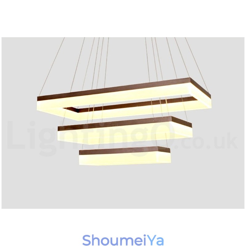 Wi-Fi スマート調光機能付き 3 段モダン コンテンポラリー スタイル ホーム ペンダント ライト