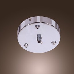 芸術的な6灯クリスタルペンダントライト、ガラスシェード付き