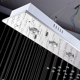 モダン コンテンポラリー トラディショナル クラシック 素朴 ロッジ ヴィンテージ カントリー アイランド クリスタル 電気メッキ メタル ペンダント ライト