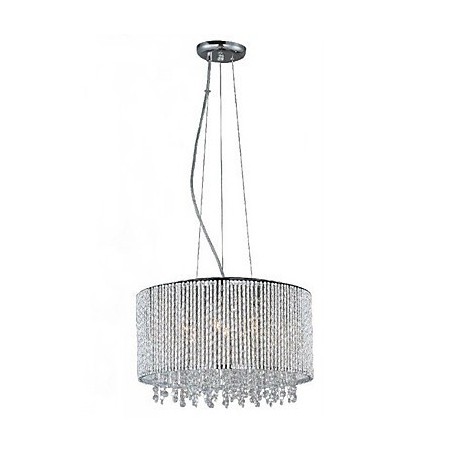 円筒形の7つのライトを備えたクリスタルペンダントライト