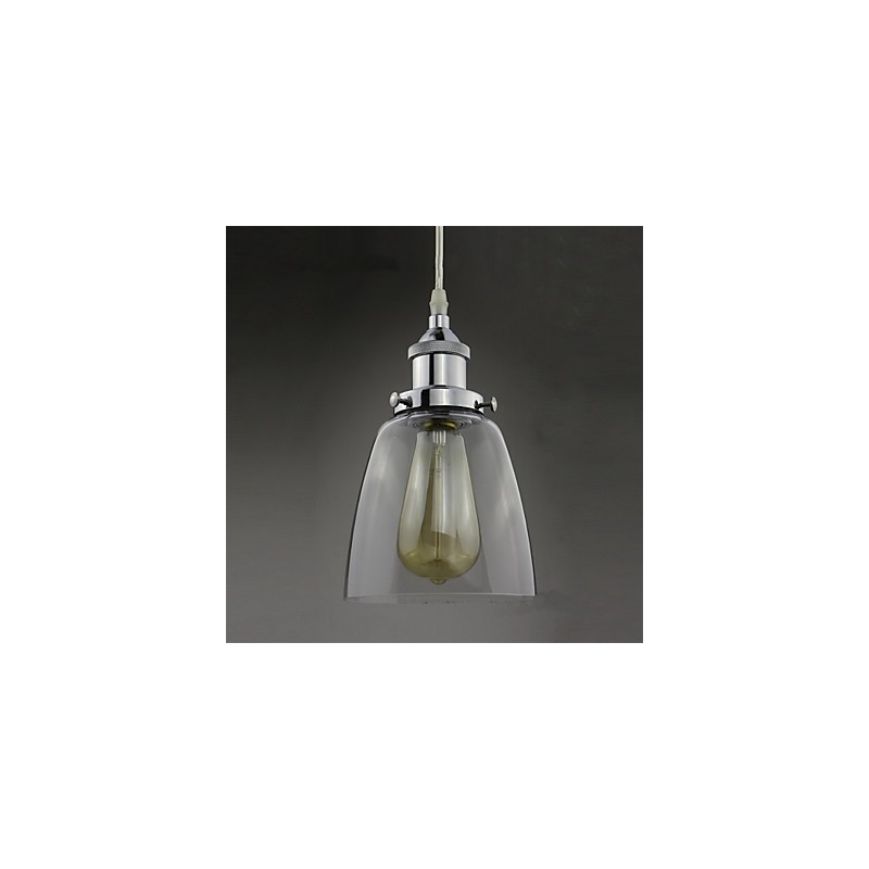 モダンクロームガラスヴィンテージインダストリアルレトロフィッティングエジソンペンダントライトカフェポーチライト