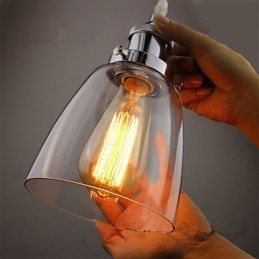 モダンクロームガラスヴィンテージインダストリアルレトロフィッティングエジソンペンダントライトカフェポーチライト