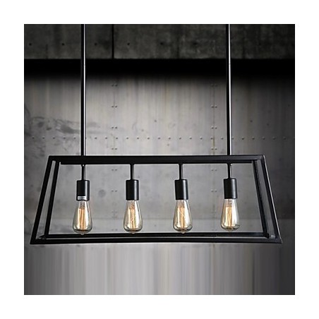 ラスティックロッジミニスタイル電気メッキメタルシャンデリア