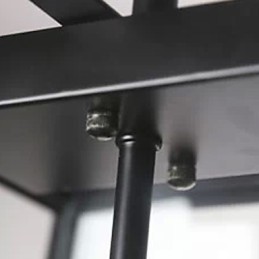 ラスティックロッジミニスタイル電気メッキメタルシャンデリア