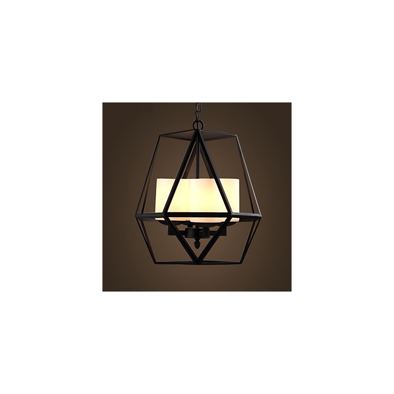 トップレベルのアメリカンヴィンテージブラックアイアンランプモダンシャンデリアシャンデリア4灯