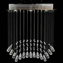 伝統的なクラシッククリスタルクロームメタルフラッシュマウント