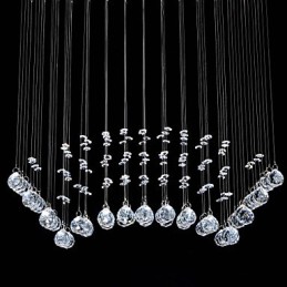 伝統的なクラシッククリスタルクロームメタルフラッシュマウント