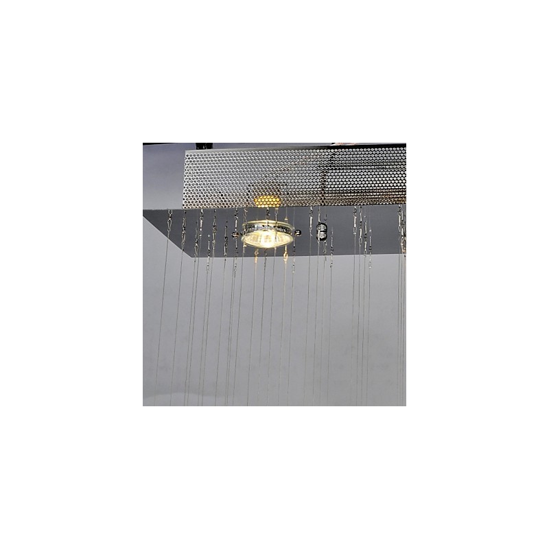 伝統的なクラシッククリスタルクロームメタルフラッシュマウント