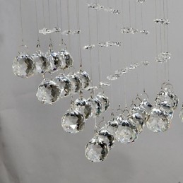 伝統的なクラシッククリスタルクロームメタルフラッシュマウント