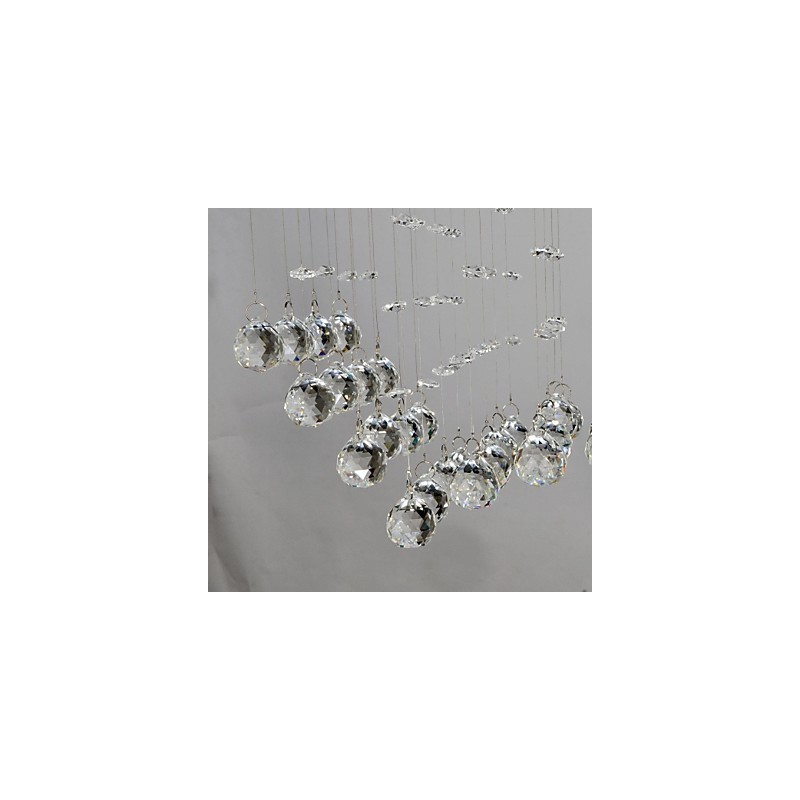 伝統的なクラシッククリスタルクロームメタルフラッシュマウント