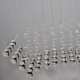 伝統的なクラシッククリスタルクロームメタルフラッシュマウント