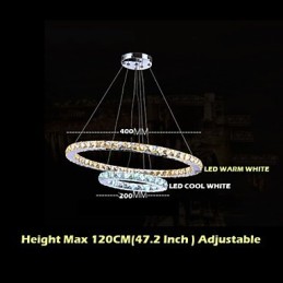 ホテルペンダントライトクリスタルシャンデリア照明天井ランプ器具温白色と冷白色