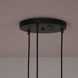 ヴィンテージ 3 ライト ペンダント アイアンシェード