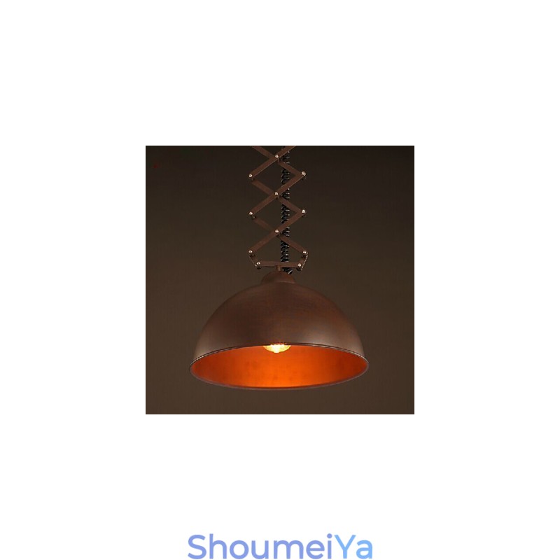 ランプシェード ブラック 錬鉄製 フレキシブル シャンデリア 工業用倉庫 カフェ 蓋付き シェード シャンデリア