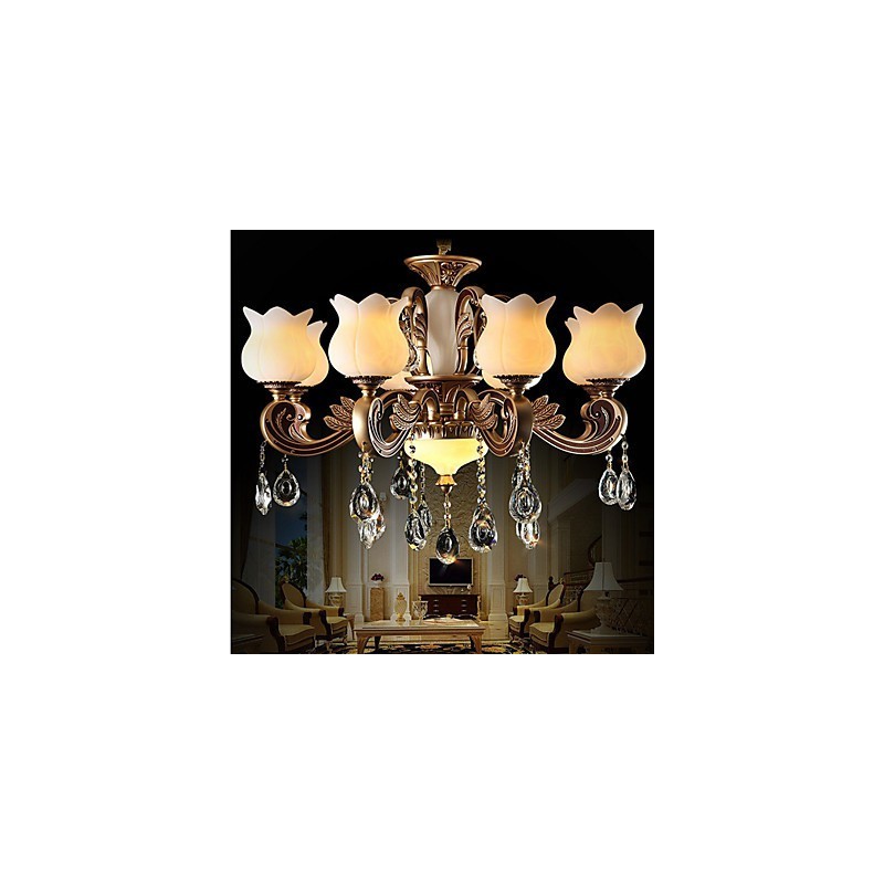 ヨーロッパのクリスタルペンダントランプと豪華なランプ