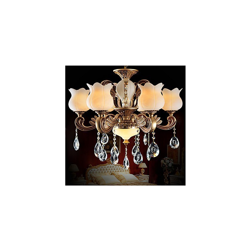 ヨーロッパのクリスタルペンダントランプと豪華なランプ