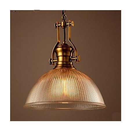 アメリカンレトロヨーロピアンシングルヘッドクリアガラスシャンデリア